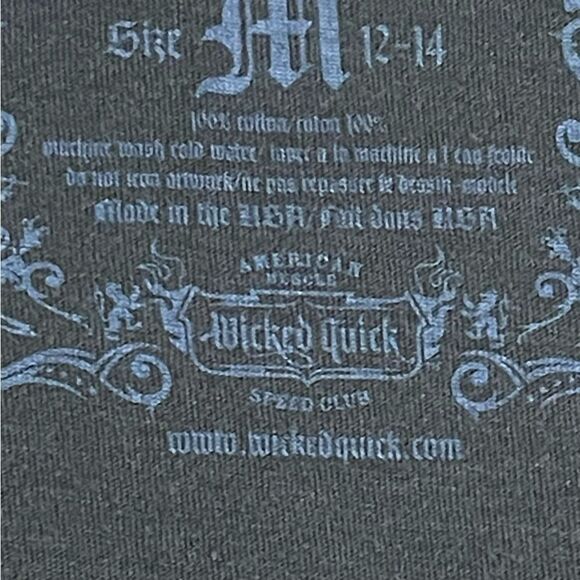 Wicked Quick Built for Speed Handcrafted Distressed Short Sleeve Tee - Picture 12 of 13